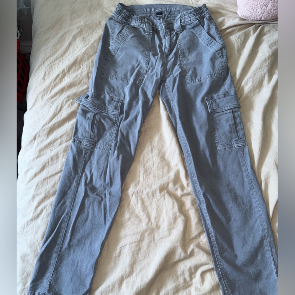 American Eagle Outfitters Gray Cargo Jeans